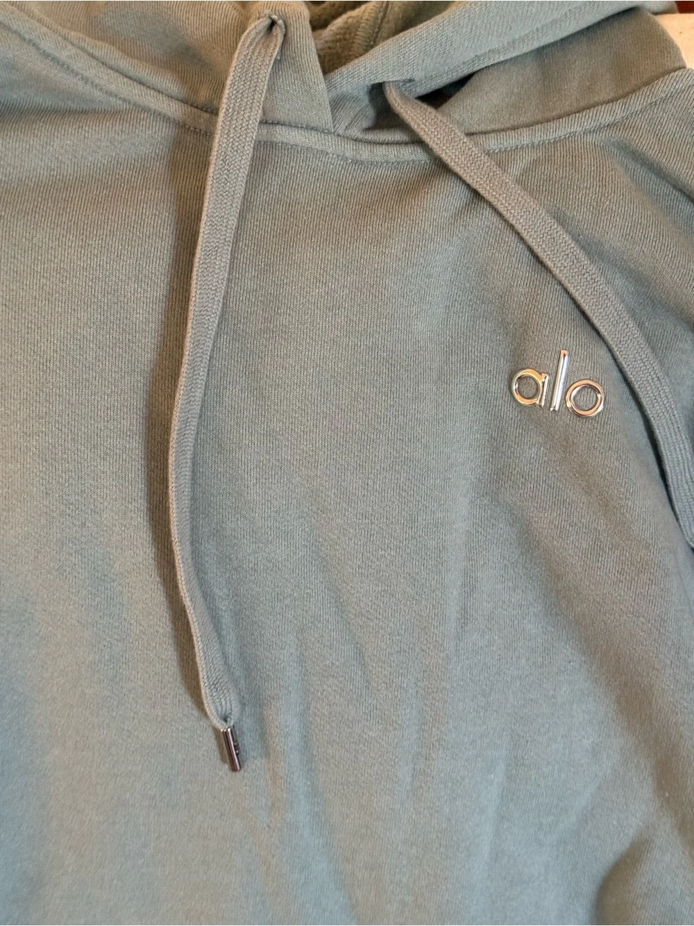 Light Sage Green Pullover Hoodie - Casual Sweatshirt